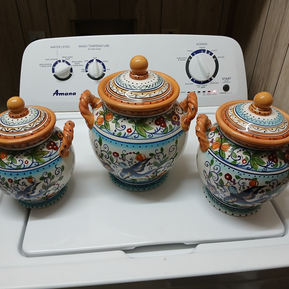 Colorful Ceramic Canister Set